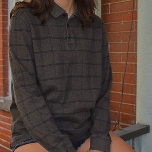 Van Heusen Brown Collared Pullover